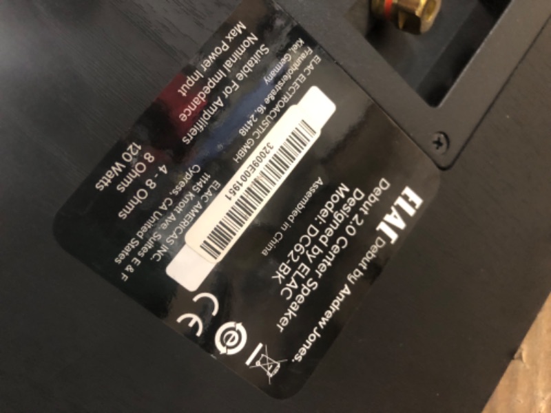 Photo 1 of ELAC Debut 2.0 C5.2 Center Speaker, Black