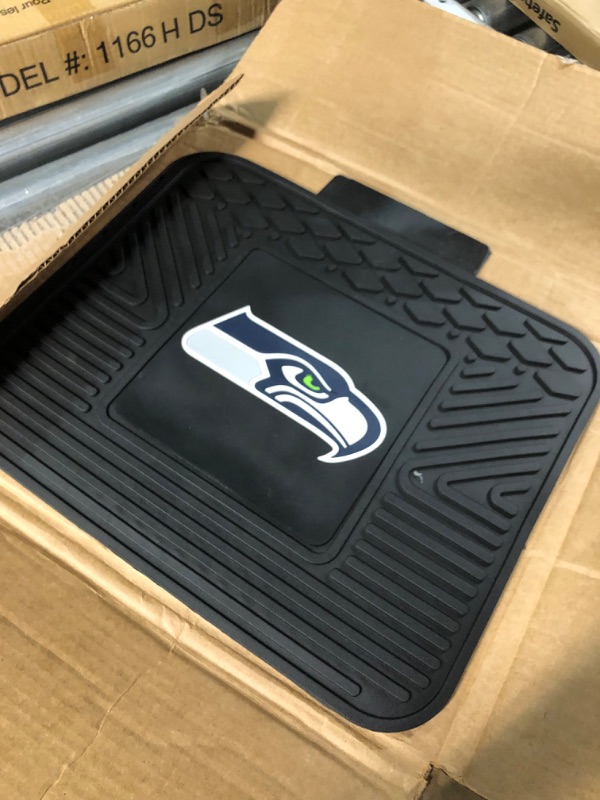 Photo 2 of FANMATS - 9972 NFL Seattle Seahawks Vinyl Utility Mat , 14"x17" Rear