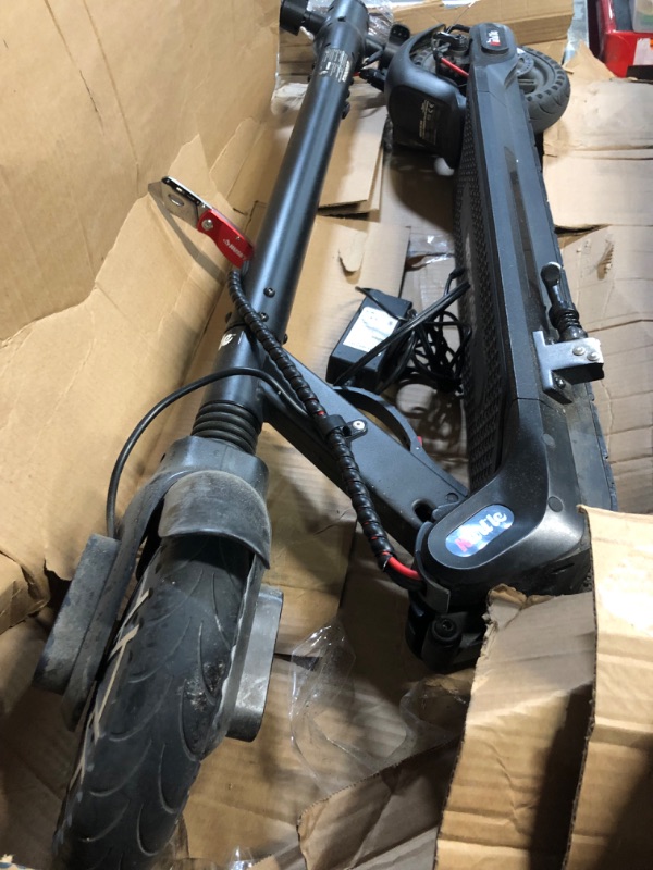 Photo 5 of Hurtle Folding Electric Scooter for Adults-300W Brushless Motor Foldable Commuter Scooter w/8.5 Inch Pneumatic Tires,3 Speed Up to 19MPH,18 Miles,Disc Brake&ABS,for Adult&Kids-Hurtle HURES18-M5
