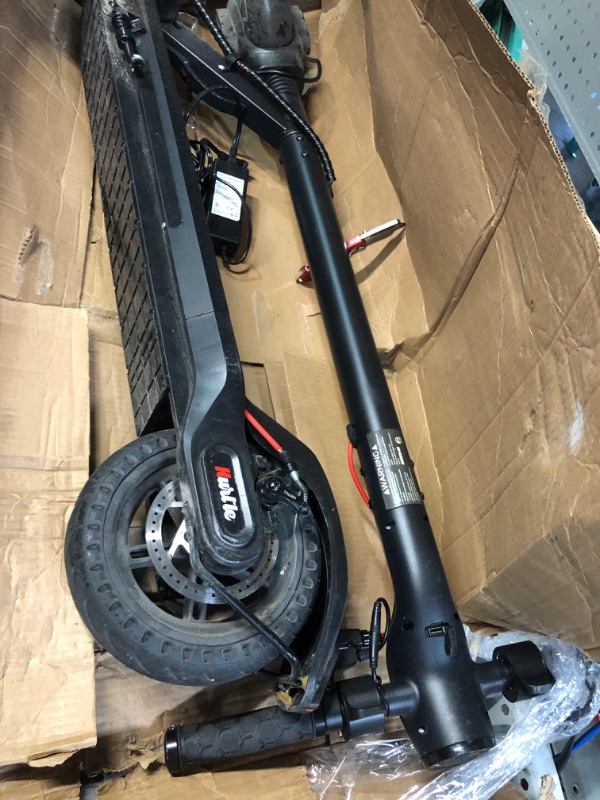 Photo 6 of Hurtle Folding Electric Scooter for Adults-300W Brushless Motor Foldable Commuter Scooter w/8.5 Inch Pneumatic Tires,3 Speed Up to 19MPH,18 Miles,Disc Brake&ABS,for Adult&Kids-Hurtle HURES18-M5
