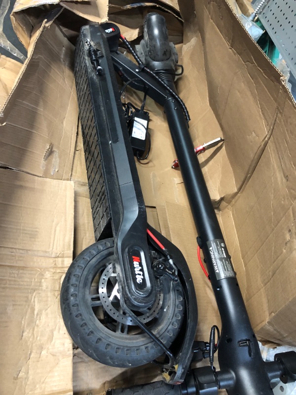 Photo 10 of Hurtle Folding Electric Scooter for Adults-300W Brushless Motor Foldable Commuter Scooter w/8.5 Inch Pneumatic Tires,3 Speed Up to 19MPH,18 Miles,Disc Brake&ABS,for Adult&Kids-Hurtle HURES18-M5
