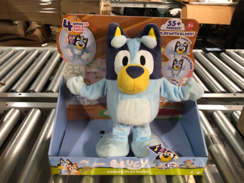 Photo 2 of Bluey Dance and Play 14" Animated Plush | Over 55 Phrases and Songs, Multicolor