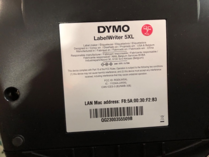 Photo 5 of DYMO LabelWriter 550 Direct Thermal Barcode Label Printer with USB Connectivity Monochrome Label Make