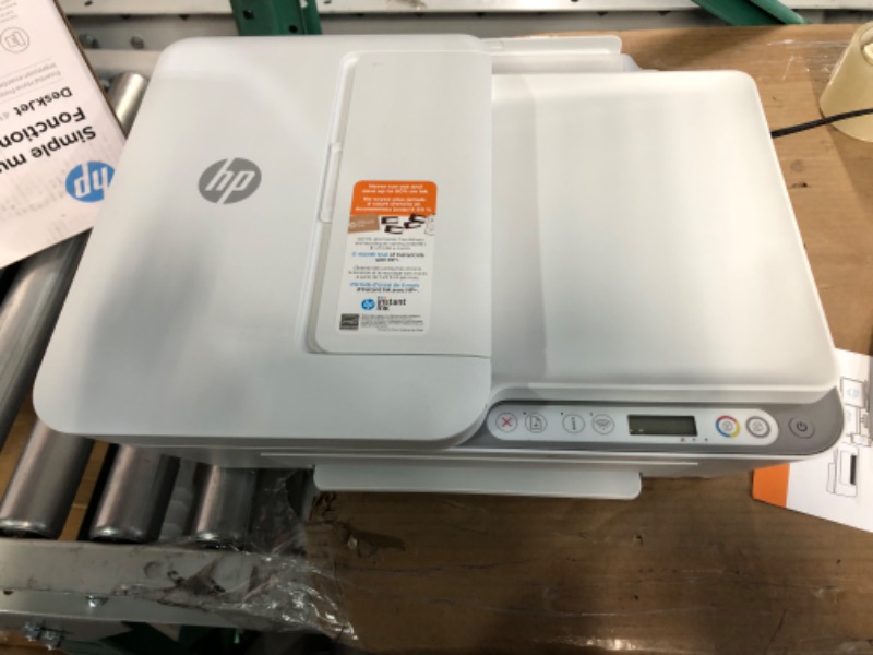 Photo 4 of HP DeskJet 4155e Wireless Color All-in-One Printer & 67XL Tri-Color High-Yield Ink Cartridge 