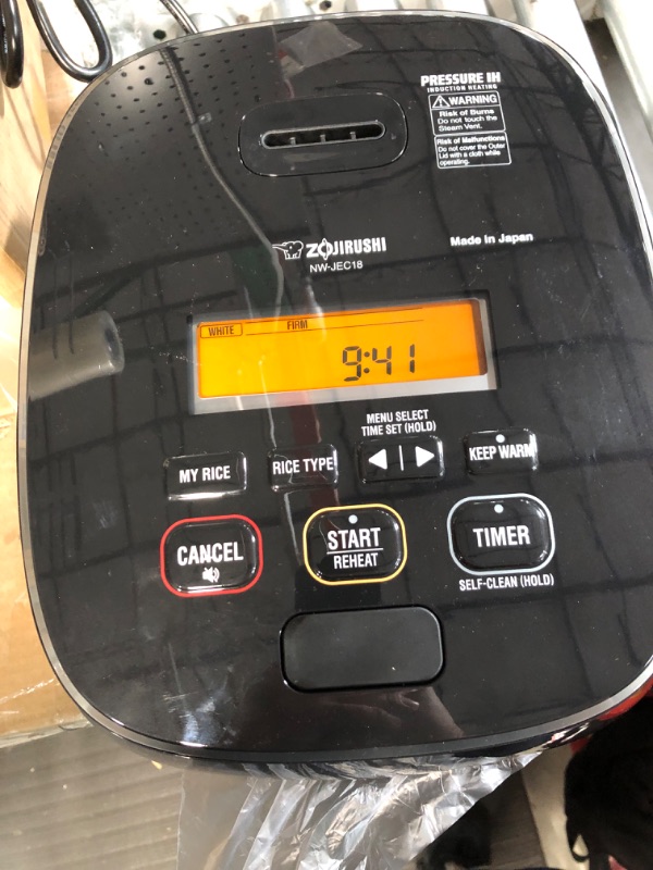 Photo 1 of Zojirushi NW-JEC10BA Pressure Induction Heating (IH) Rice Cooker & Warmer, 5.5-Cup