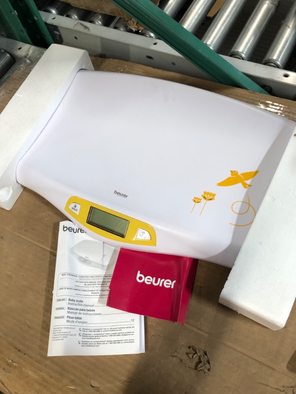 Photo 2 of Beurer BY80 Digital Baby Scale, Infant Scale for Weighing in Pounds, Ounces, or Kilograms up to 44 lbs, Newborn Scale with Hold Function, Pet Scale for Cats and Dogs