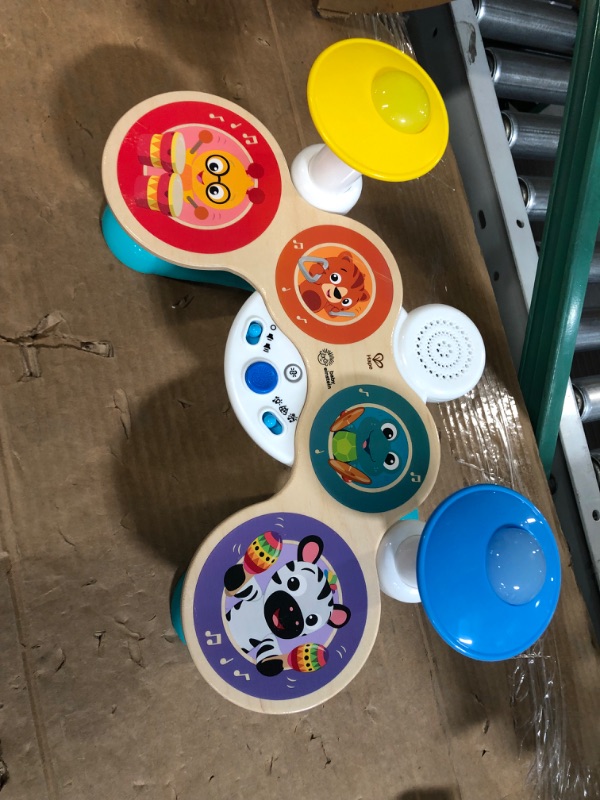 Photo 2 of Baby Einstein Together in Tune Drums? Safe Wireless Wooden Musical Toddler Toy, Magic Touch Collection, Age 12 Months+ Connected Drum