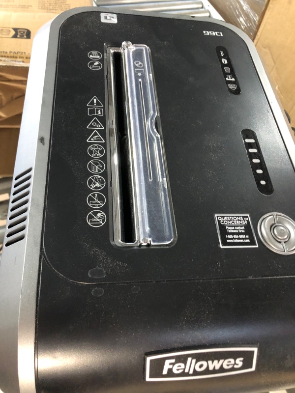 Photo 1 of Fellowes Powershred PS-12Cs, 12 Sheet Cross (FOR PARTS)