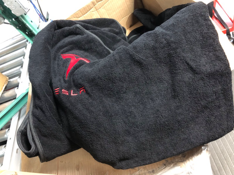 Photo 2 of * back seat cover only * 
Piora Upgraded Compatible with Tesla Model S / 3 / X/Y Black Seat Cover - Thick Towel Tesla Seat Cover 