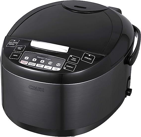 Photo 1 of 12 Cup Non-Induction Rice Cooker, Multi-Cooker, Food Steamer, Slow Cooker, Stewpot, Easy One-Pot Healthy Meals, Dishwater Safe, Non-Stick Bowl, Black, one size

