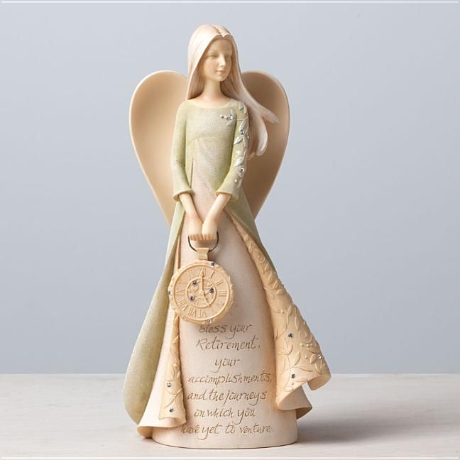 Photo 1 of  Figurine Foundations Retirement Angel with Pocket Watch
