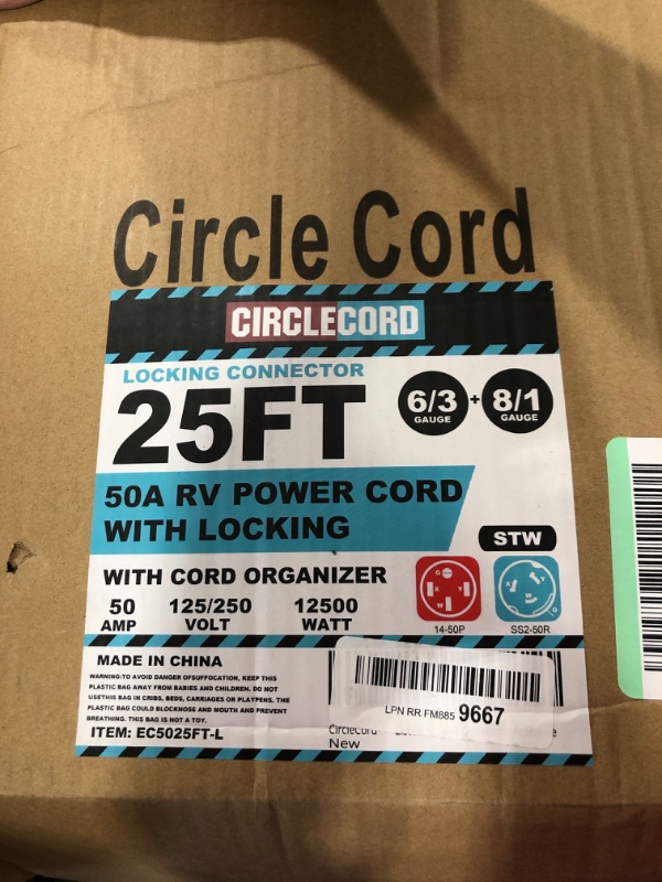 Photo 1 of 25ft circle cord locking connector