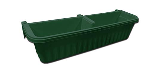 Photo 1 of 32" Adjustable Railing Planter, Green
