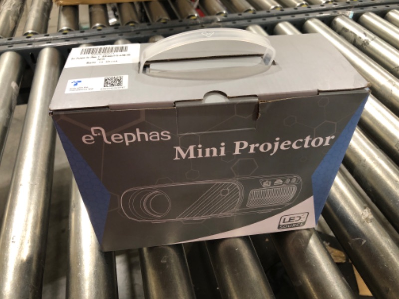 Photo 1 of Mini Projector for iPhone, ELEPHAS 2023 Upgraded 1080P HD Projector, 8000L Portable Projector with Tripod and Carry Bag, Movie Projector Compatible with Android/iOS/Windows/TV Stick/HDMI/USB
