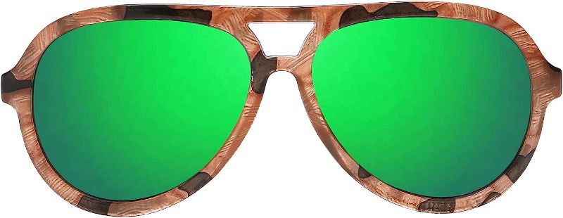 Photo 1 of DUCO Retro Aviator Polarized Sunglasses Women Men Vintage Double Bridge Sun Glasses Classic Shades DC1208