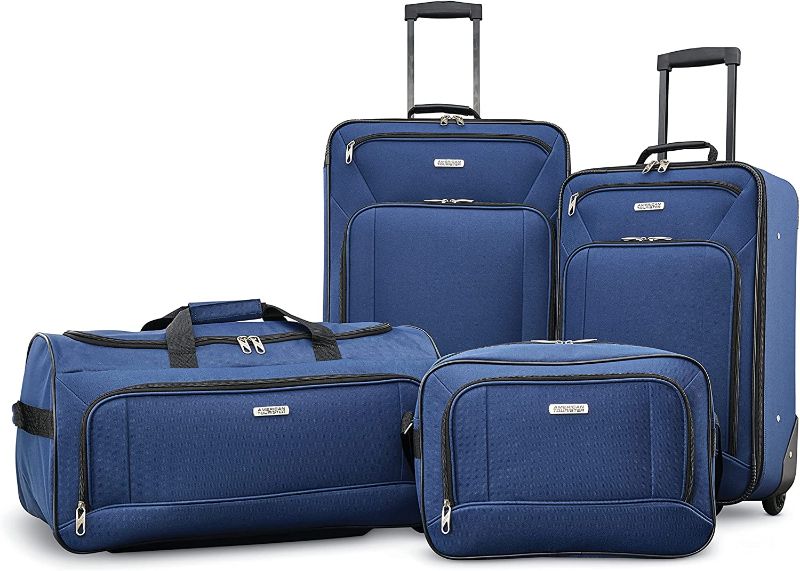 Photo 1 of American Tourister® Fieldbrook XLT 4-Piece Luggage Set, Navy
