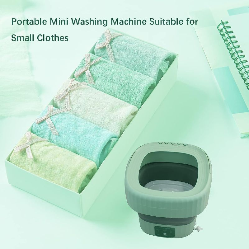 Photo 1 of  Portable Washing Machine, 6L Foldable Mini Washing Machine for Small Clothes