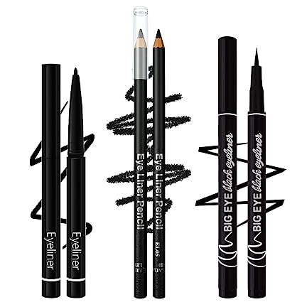 Photo 1 of  3 Different Precision Liquid Eyeliners,Long lasting,Waterproof,Smudge Proof PACK OF 6 