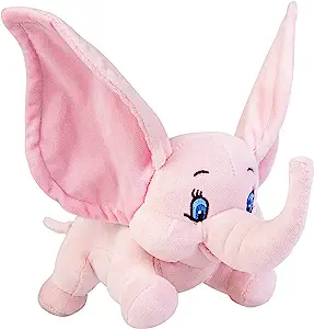 Photo 1 of Homily Stuffed Elephant Plush Animal Toy 9.8 INCH Super Soft Plush Baby Elephant Stuffed Animal Toy Gifts for Boys Girls (Pink) 