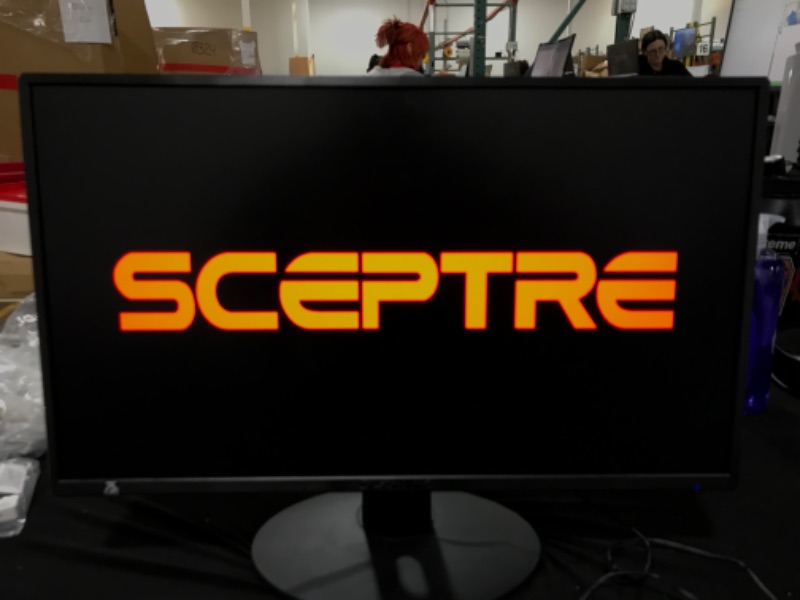 Photo 3 of Sceptre 24-inch Professional Thin 1080p LED Monitor 99% sRGB 2x HDMI VGA Build-in Speakers, Machine Black (E248W-19203R Series)
