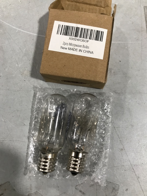 Photo 2 of 2 piece microwave bulbs
