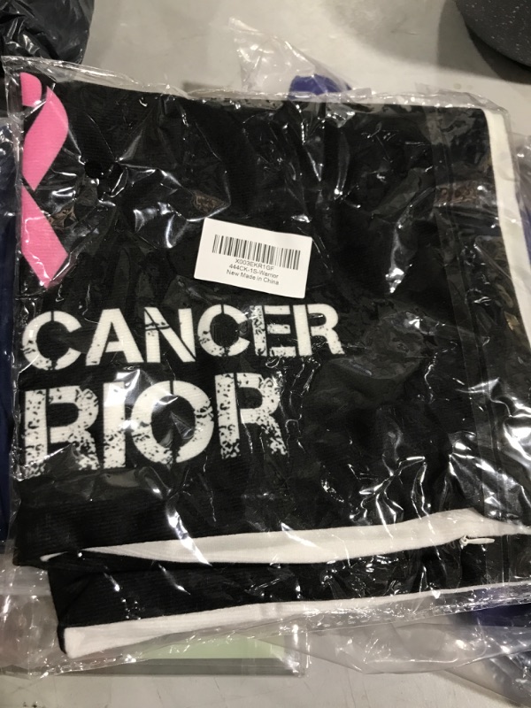 Photo 1 of 18" x 18" Cancer Warrior pillow cover- black and pink
