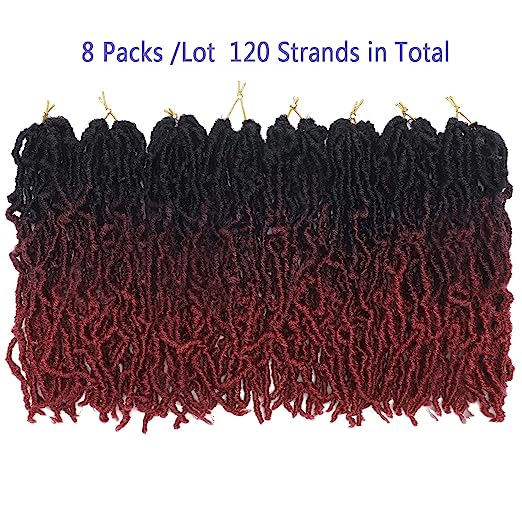 Photo 1 of 8 Packs Short Faux Locs Crochet Hair 120 Strands 12Inch Soft Locs wavy Dreadlocks Crochet Braids Natural Pre-Looped Crochet Hair for Black Women (12 Inch (Pack of 8), 1B-530-350)
