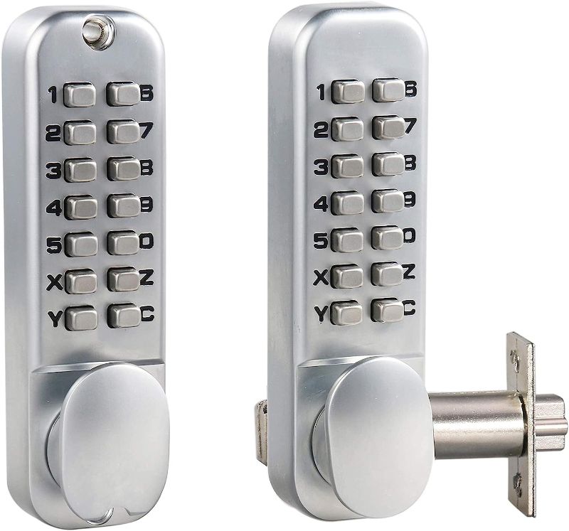Photo 1 of  Double Keypad Mechanical 14 Key Combination Lock , Keyless Entry Security for Home Gates, Fences, Windows, Hotel Airbnb