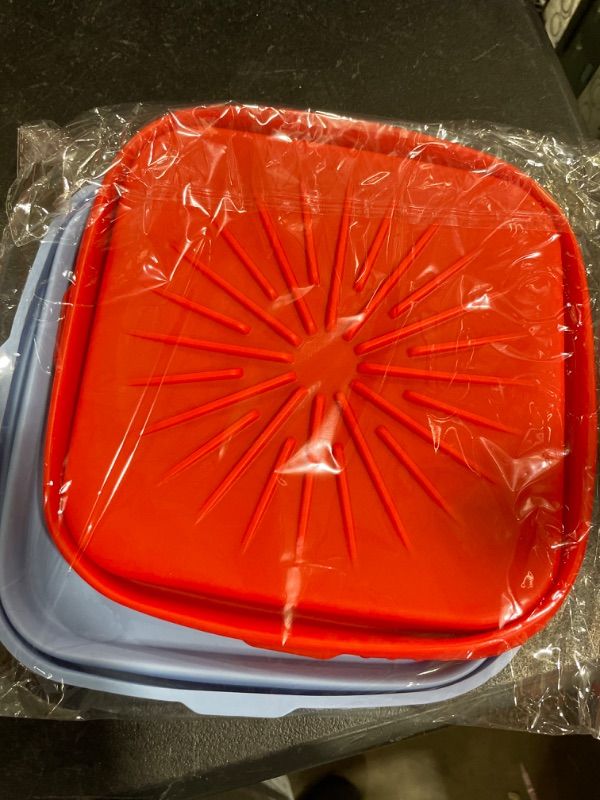 Photo 1 of 2-Pack Square Silicone Liners 8 inch Reusable Air Fryer Basket for 4 to 7 QT Air Fryer Inserts for Oven Microwave Accessories (Red+Blue)
