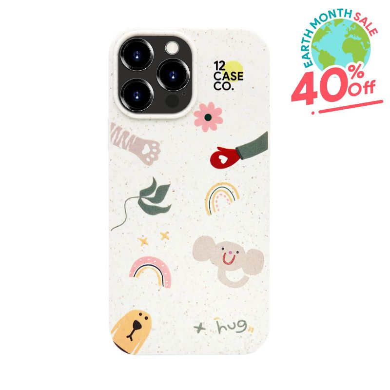 Photo 1 of 12CASE CO. - Natural Case for iPhone 14 Pro - Thick Straw Material (My Pet My Love