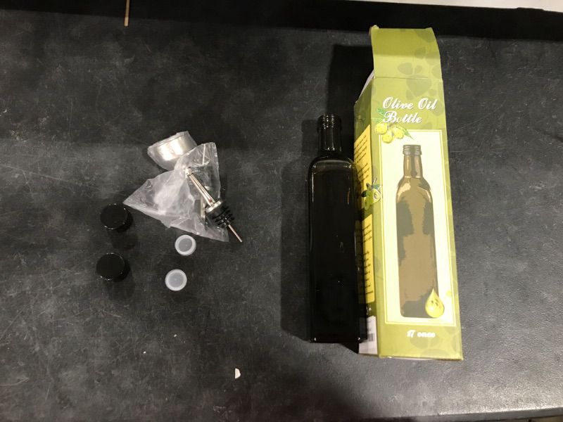 Photo 2 of  Olive Oil Dispenser 17 OZ 100 ML for Cooking Set - Green Oil