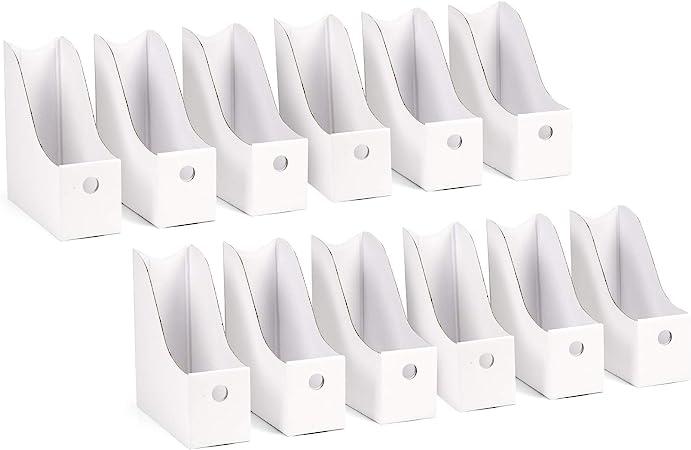 Photo 1 of 12 Pack Cardboard Magazine Holder Premium Magazine File Holder 