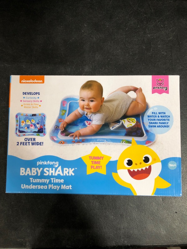 Photo 2 of Baby Shark Tummy Time Water Filled Play Mat, Baby Shark Official