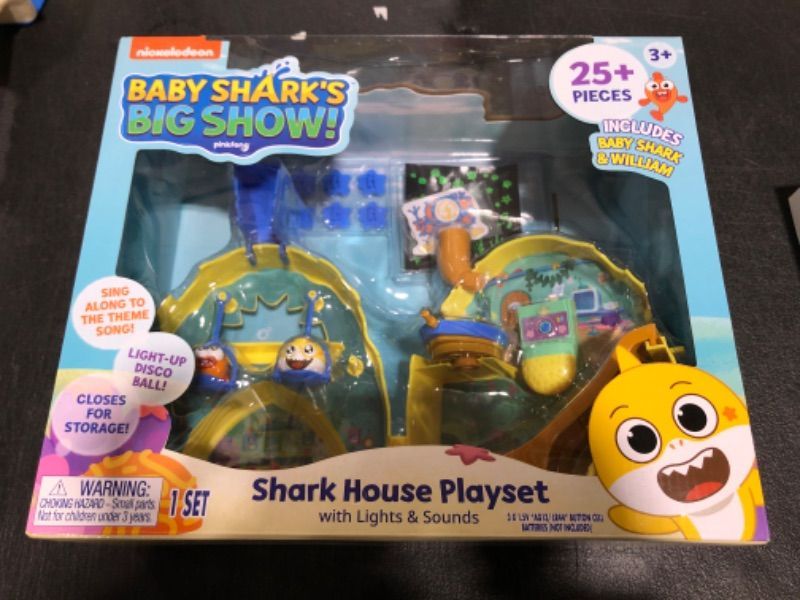 Photo 2 of Baby Shark's Big Show! Shark House Playset – Lights And Sounds Toddler Playset – Interactive Baby Shark Toy
