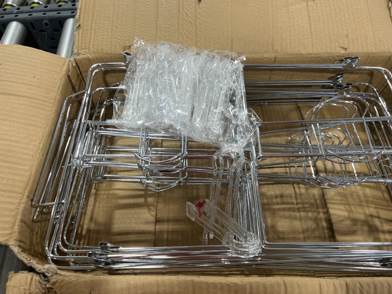 Photo 3 of 8 Pack Buffet Wire Rack Folding Chafing Stand Chrome Frame Serving Trays Food Warmer