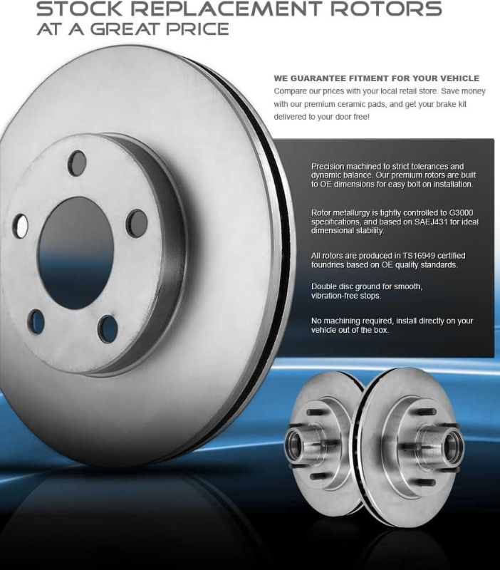 Photo 1 of a-premium brake rotors set g3000 metal lurgical process performance 5 lug
part number brr55195
po#r102224051