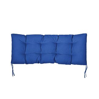 Photo 1 of 35" x 24" x 2" Sunbrella Canvas Tufted Outdoor Bench Cushion - Sorra Home

