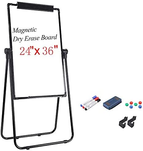 Photo 1 of Dry Erase Easel Whiteboard 36 x 24 Inches Double Sided Magnetic Board Height Adjustable whiteboard Stand
