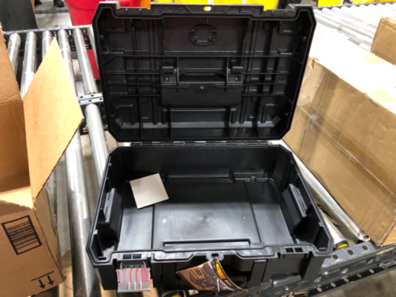 Photo 2 of DEWALT Tool Box, TSTAK II, Flat Top (DWST17807) , Black Flat Top Toolbox