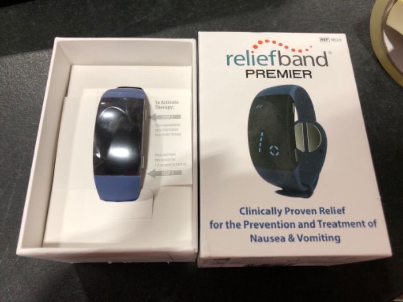 Photo 2 of Reliefband Premier Anti-Nausea Wristband - Blue