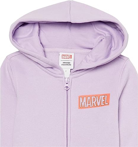 Photo 2 of Amazon Essentials Disney | Marvel | Star Wars | Princess Girls and Toddlers' Fleece Zip-Up Hoodie Sweatshirts XXL 