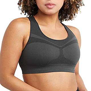 Photo 1 of Champion, Infinity Racerback, Moderate Support, Seamless Sports Bra for Women, Asphalt, Medium (B00AHTK18U)
