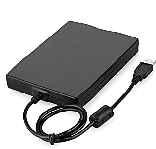 Photo 1 of USB 2.0 External Floppy Disk Drive Portable Floppy Disk Reader FDD Diskette Drive for Laptop PC MAC Compatible with Windows 7/8/10/XP Vista (B07TLY93WG)
