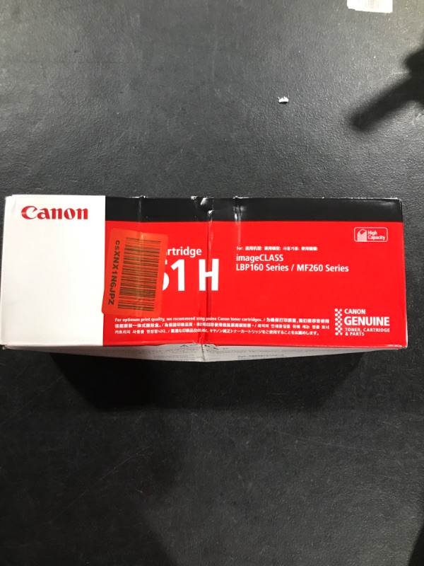 Photo 2 of Canon Genuine Toner Cartridge 051 Black, High Capacity (2169C001), 1-Pack, for Canon imageCLASS MF264dw, MF267dw, MF269dw, LBP162dw Laser Printers