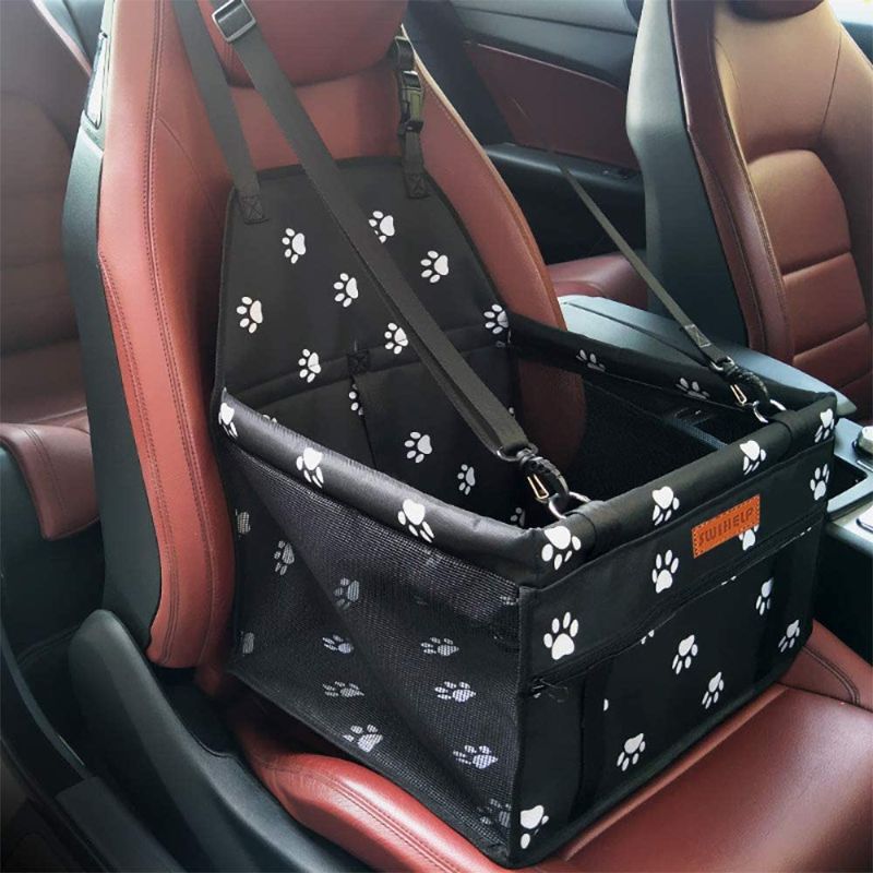 Photo 1 of  Pet Dog Booster Seat, with Upgrade Support Rod, Breathable and Foldable Pet Car Basket, Pet Dog Car Portable Seat, Suitable for Small and Medium Pets