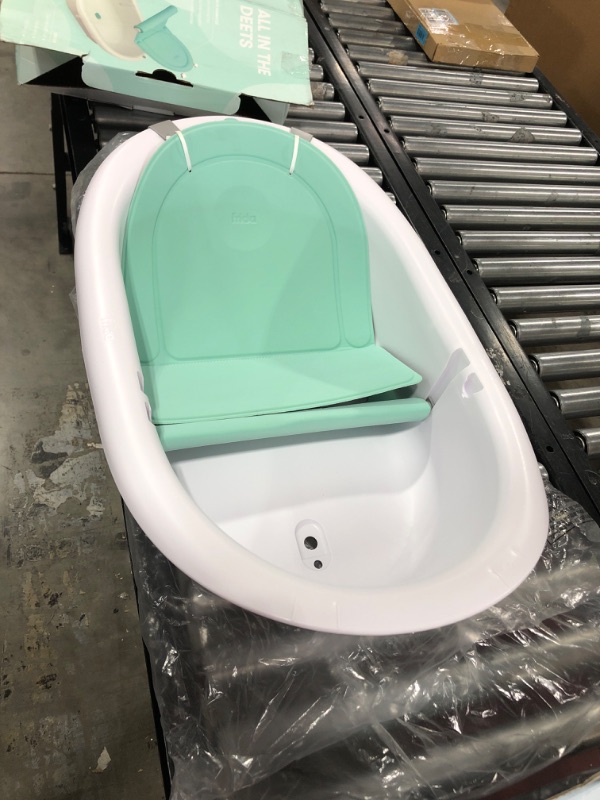 Photo 2 of 4-in-1 Grow-with-Me Bath Tub, Toddler Bath Seat with Backrest for Assisted Sitting in Tub