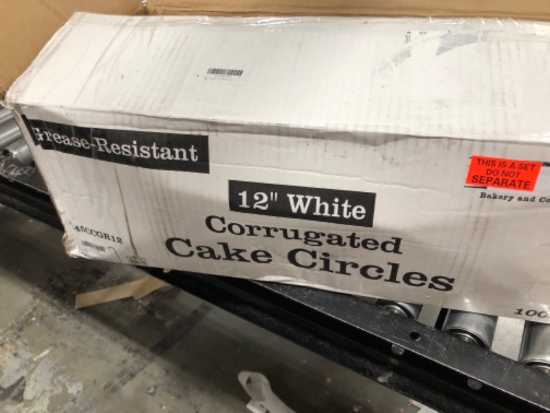 Photo 2 of (12" Pack of100) cake circles 12 inch pie circle 12 inch Pizza Circle Sturdy White Corrugated Cardboard, 100% Food Safe 12 inch cake circles cardboard 12 inch cake boards 12 inch cake circles bulk
