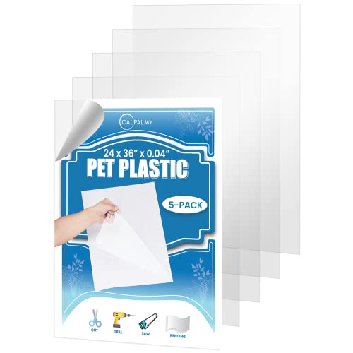 Photo 1 of 5 Packs of 24x36x0.04’’ PET/Plexiglass Panels | Unbreakable and Lightweight Substitute for Glasses 