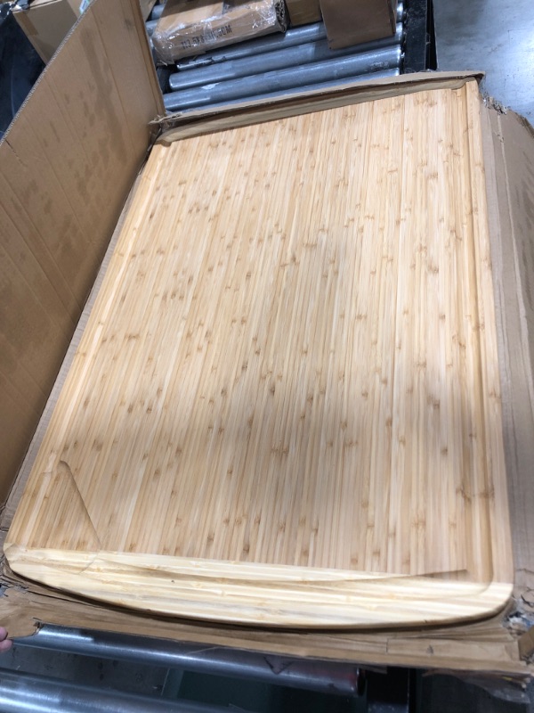 Photo 2 of 4XL Bamboo Butcher Block Cutting Board - Extra Large Cutting Boards for Kitchen 36 x 24"