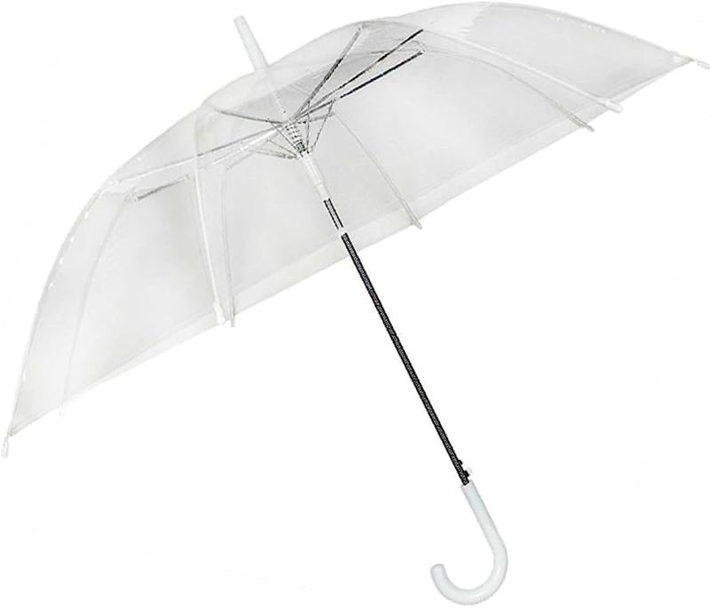 Photo 1 of 2 Pack Umbrellas with J Hook Handle for Kids, Clear